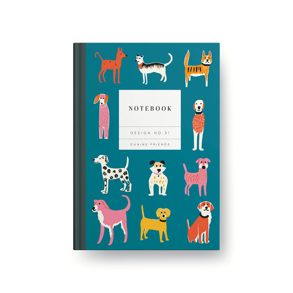 Design No.31 Canine Friends Kaleido Hardback Notebook