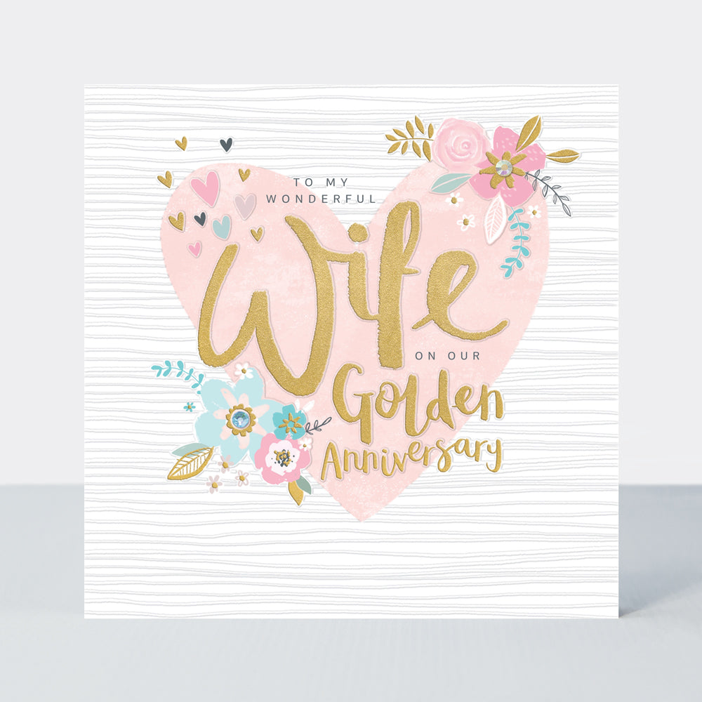 To My Wonderful Wife Golden Anniversary