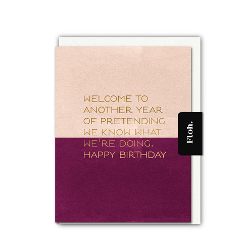 Another Year of Pretending