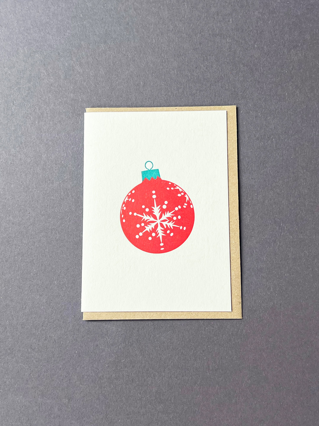 Snowflake Bauble Red & Green