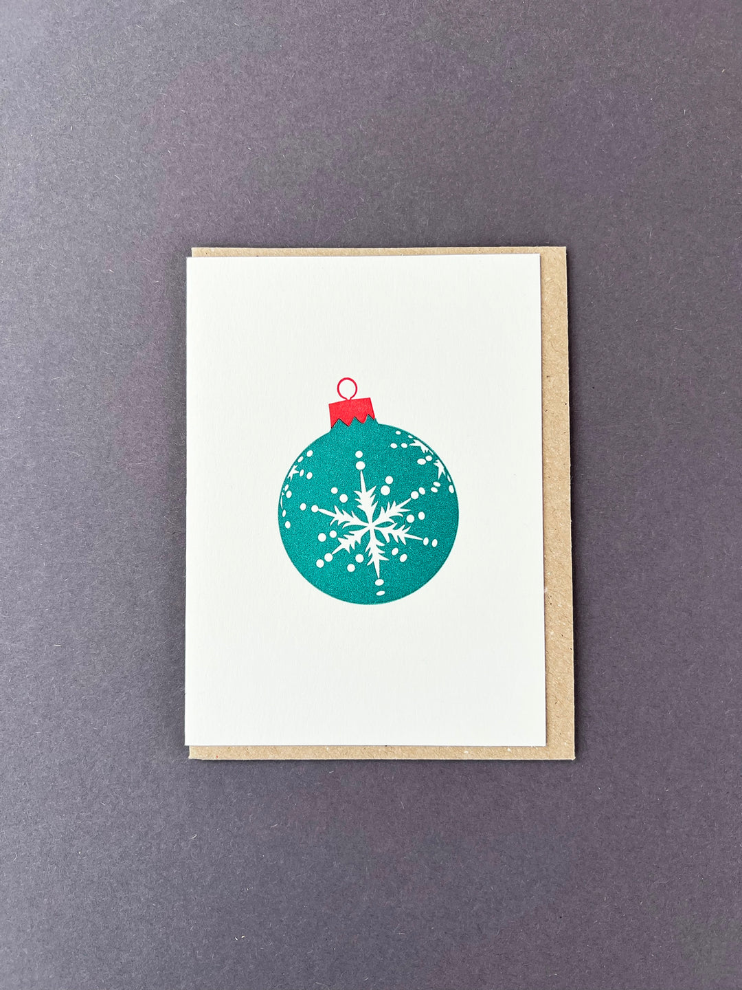 Snowflake Bauble - Green & Red
