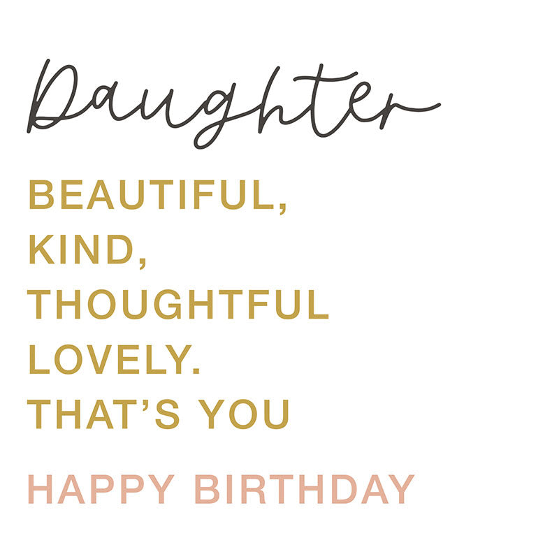 Happy Birthday Daughter