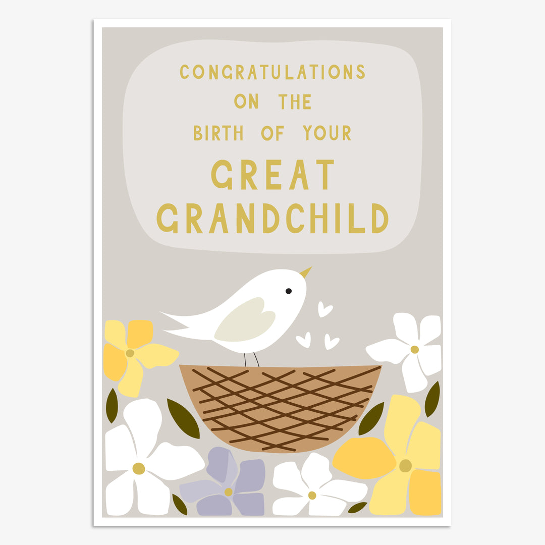 CONGRATULATIONS ON YOUR GREAT GRANDCHILD