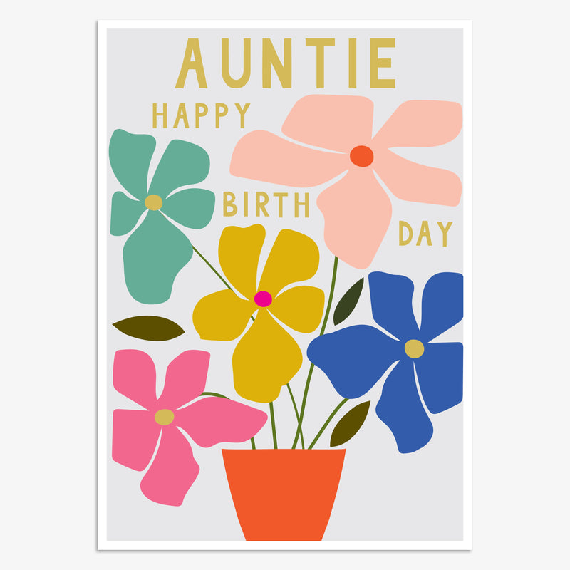 AUNTIE HAPPY BIRTHDAY