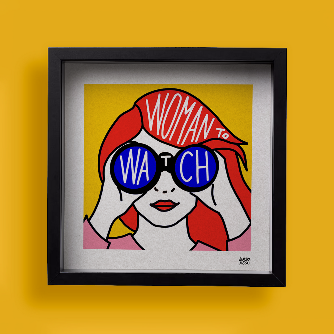 Woman to watch Art Print