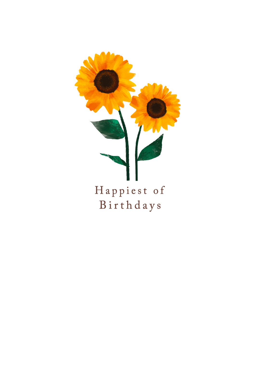 Happiest of Birthdays Sunflower