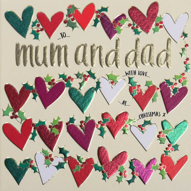 To Mum and  Dad  With Love At Christmas