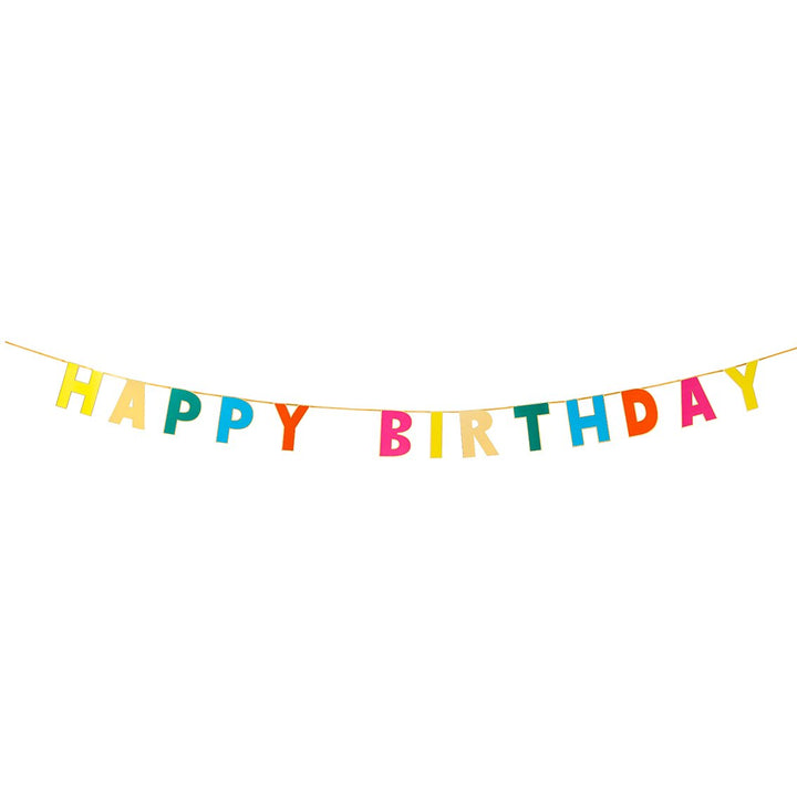 RAINBOW HAPPY BIRTHDAY GARLAND