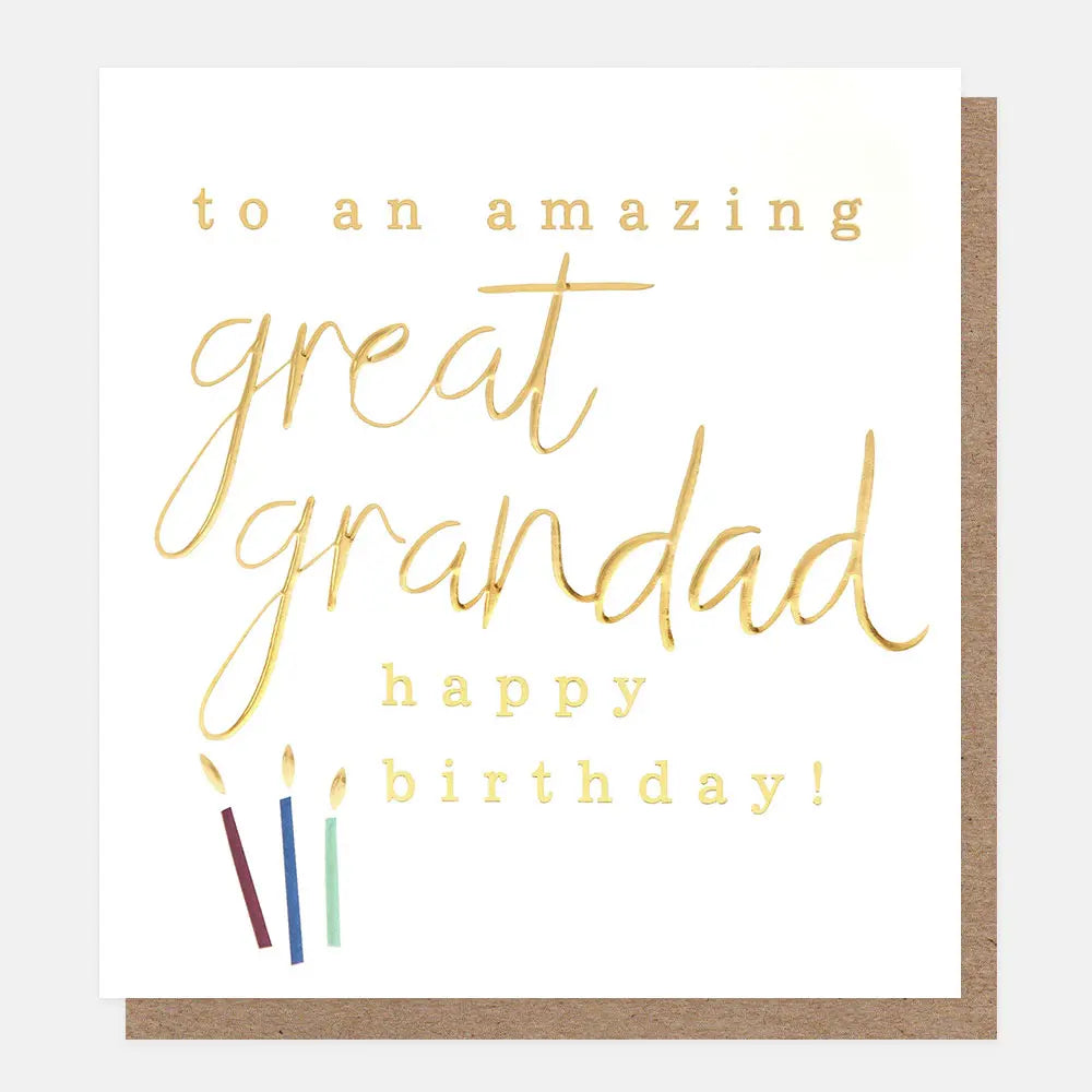 To An Amazing Great Grandad