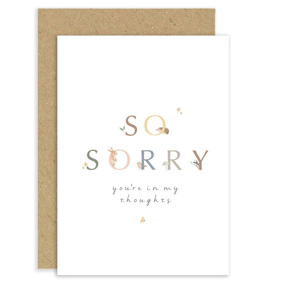 So sorry