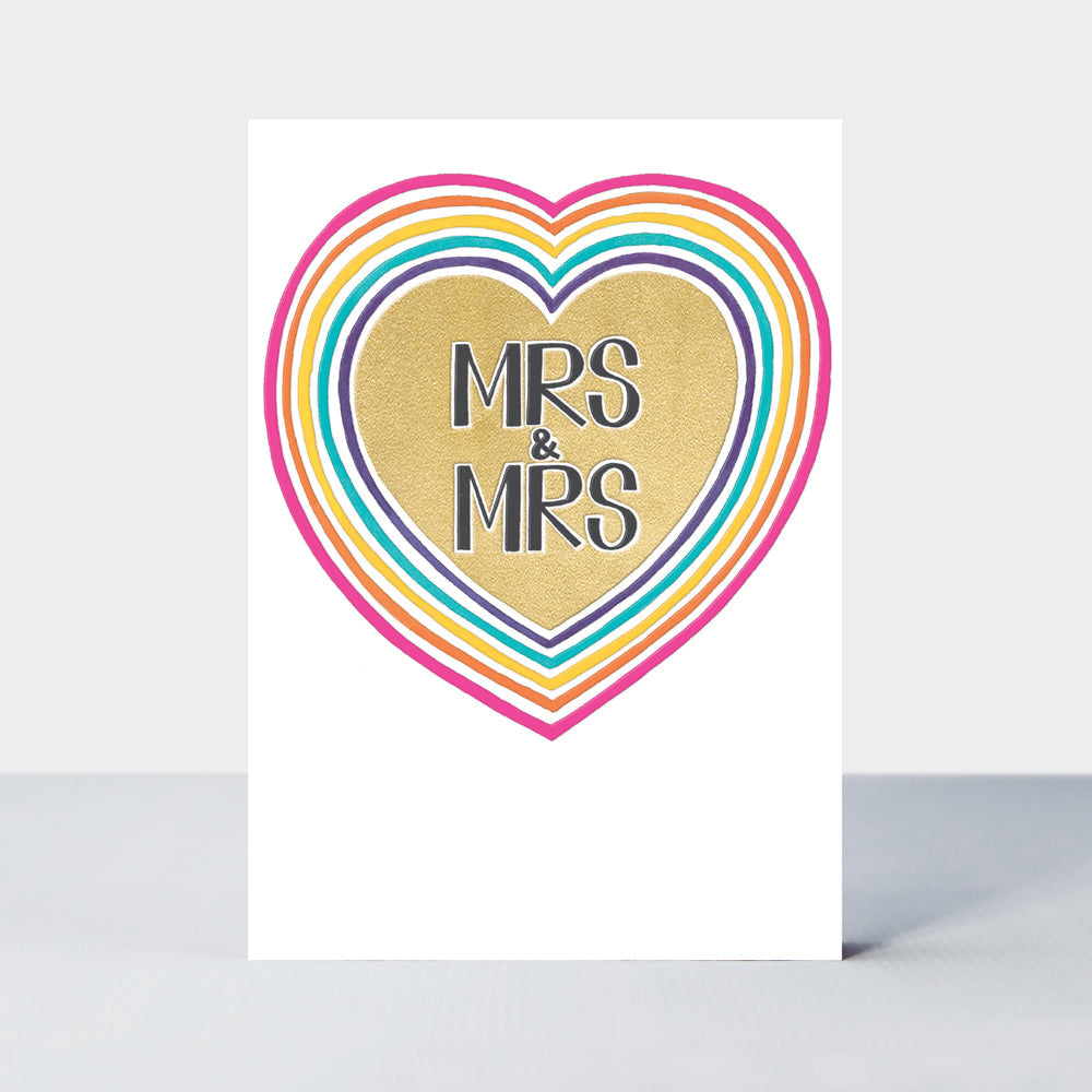 Mrs & Mrs Wedding Card