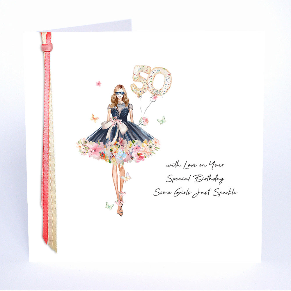 50 With Love On Your Special Birthday Some Girls Just Sparkle
