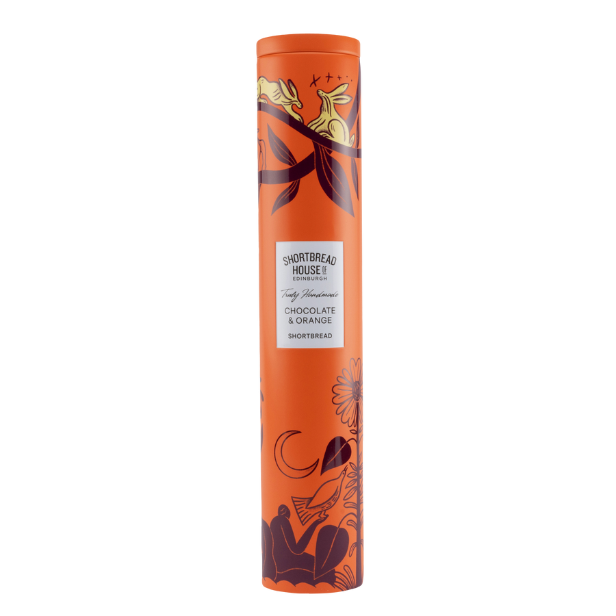 Tin of Truly Handmade Chocolate and Orange Shortbread 250g