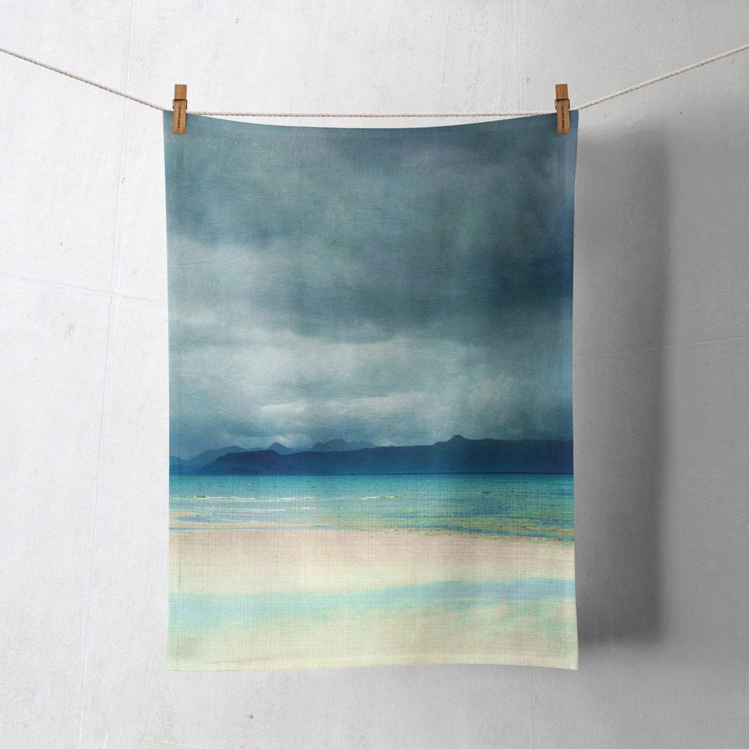Skye and Raasay from Applecross Cotton Tea Towel