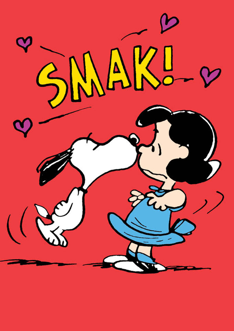 Snoopy kiss