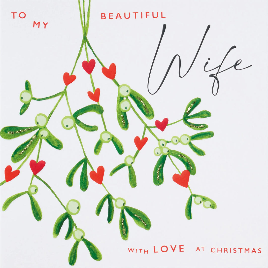 to my beautiful wife with love at christmas