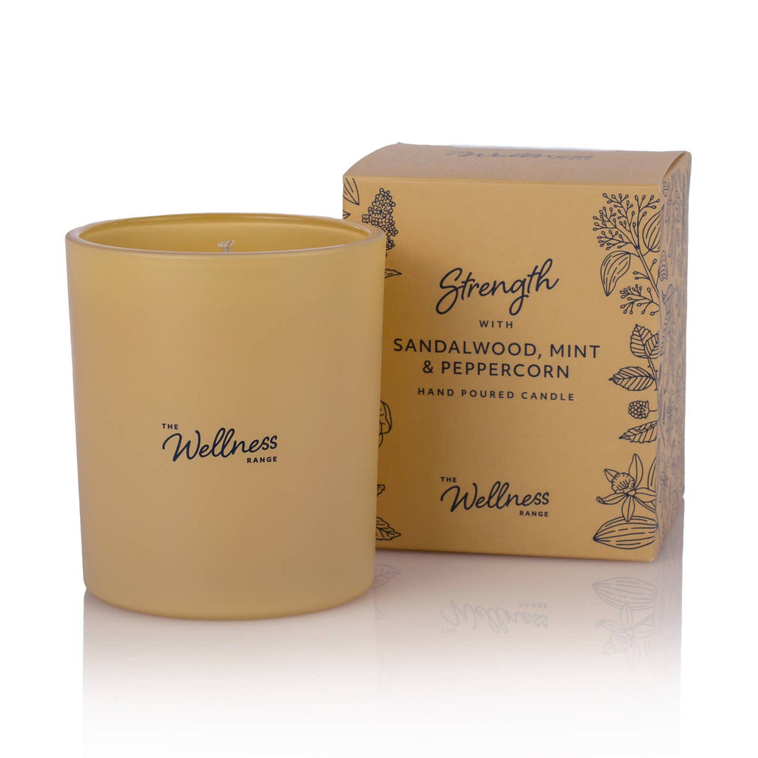 Sandalwood, Mint & Peppercorn - Glass Candle