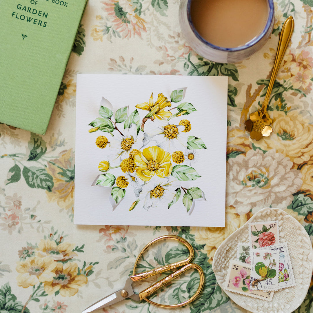 Spring Bouquet Pop Out Floral Watercolour
