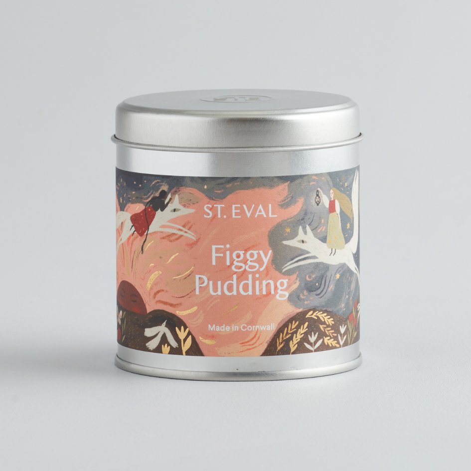 St. Eval Figgy Pudding, Scented Christmas Tin Candle