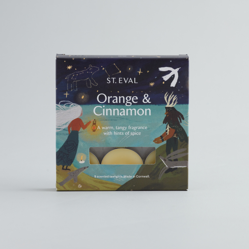 St. Eval Orange & Cinnamon, Scented Christmas Tealights