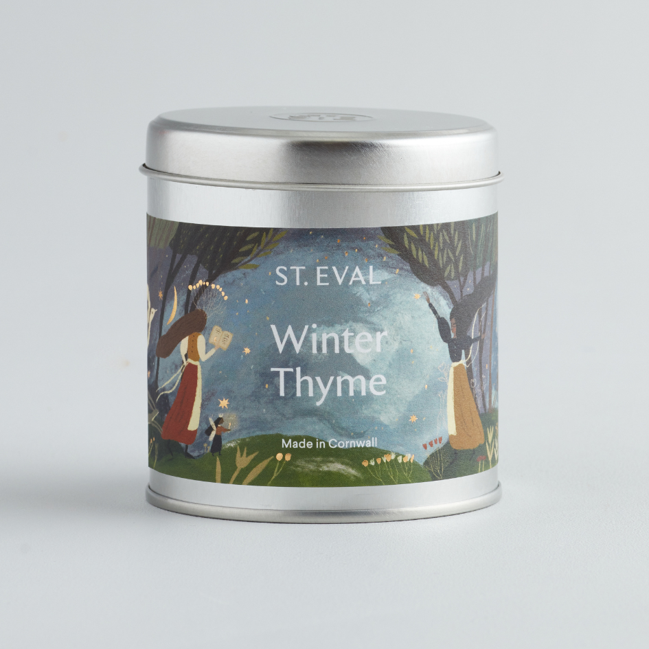 Winter Thyme, Scented Christmas, Scented Tin Candle