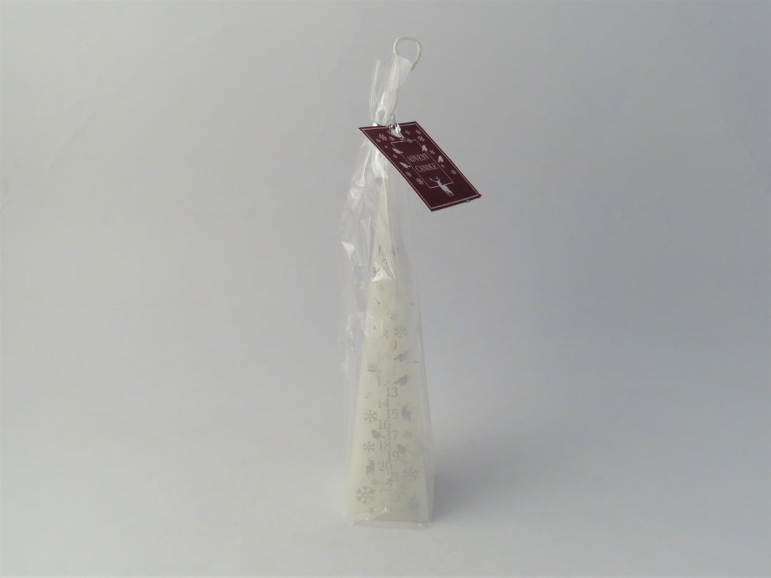 33cm White Advent Pyramid Candle