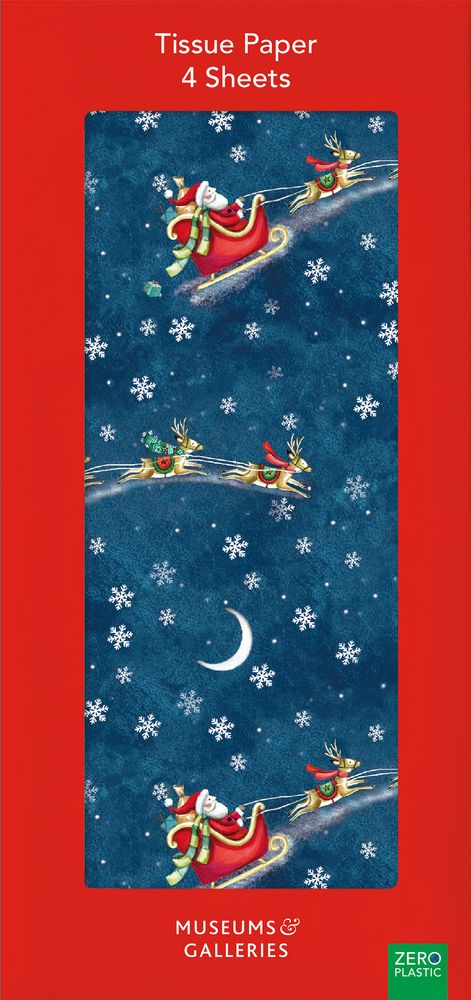 SANTA OVER THE ROOFTOPS