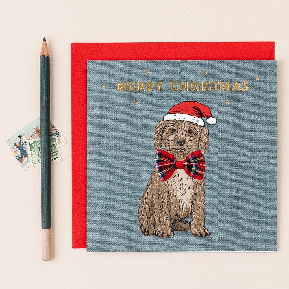 Christmas Cockapoo Dog