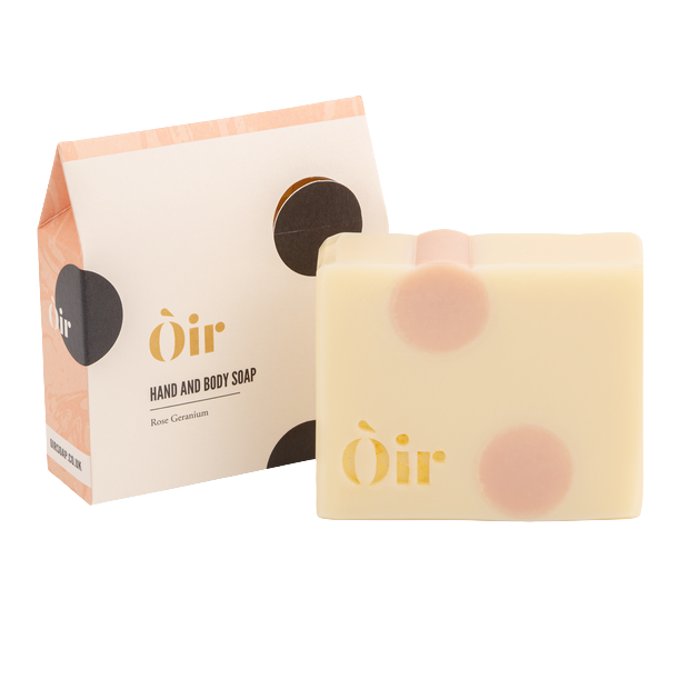 Oir Rose geranium hand & body soap