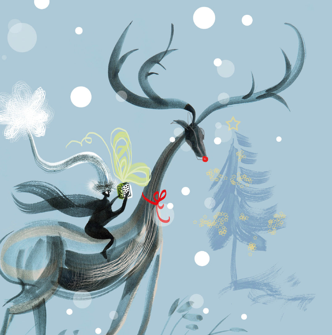 REINDEER SNOWSCAPE