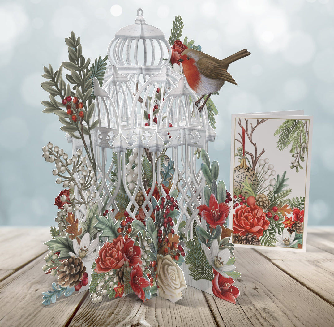 Christmas Flower Cage