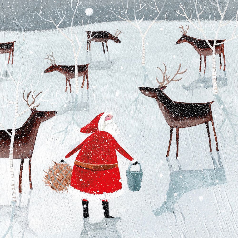 FEEDING THE REINDEER