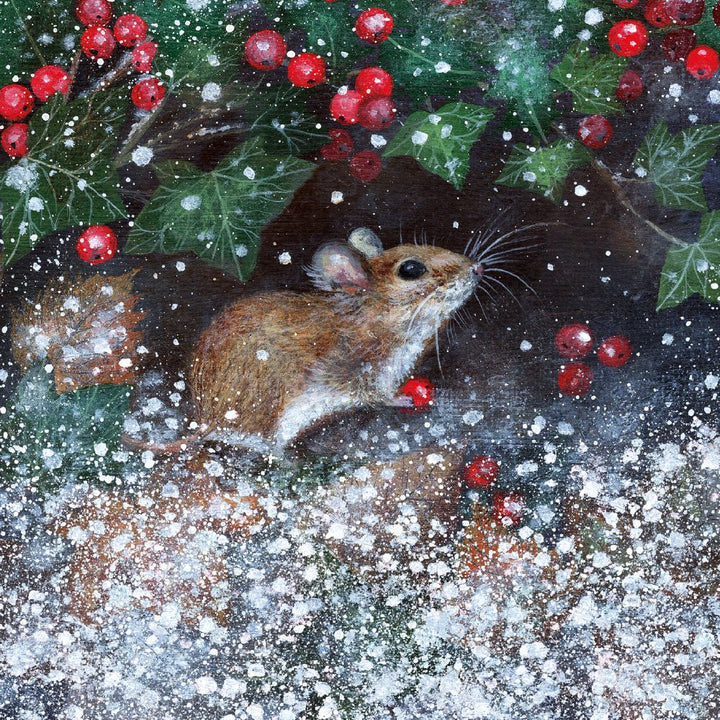 ANIMALS AND WINTER BERRIES