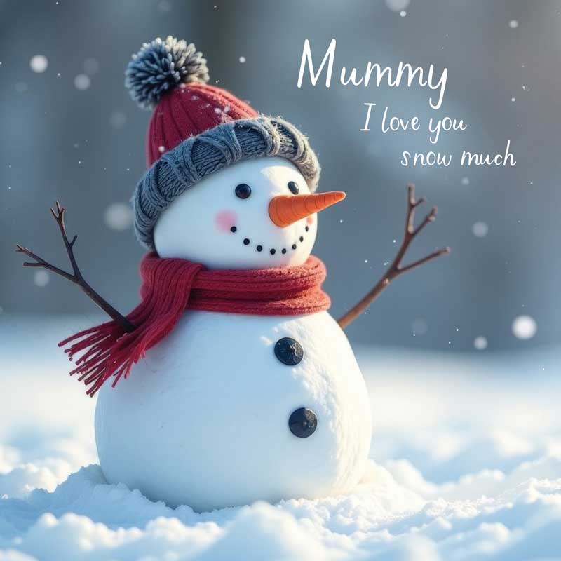 Mummy I Love You Snow Much