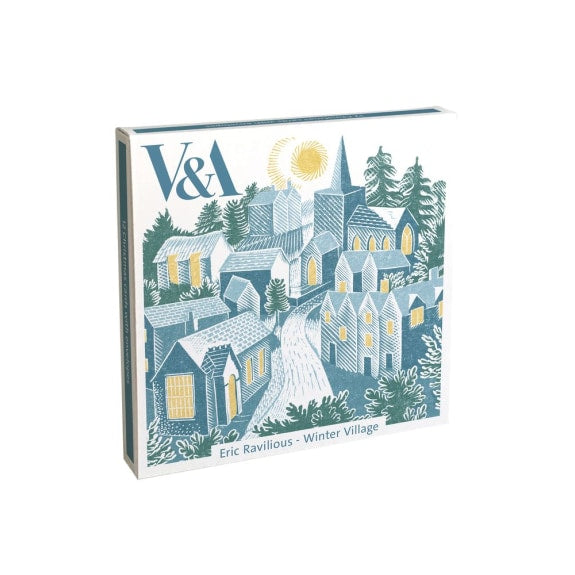 ERIC RAVILIOUS WINTER VILLAGE PACK OF 12