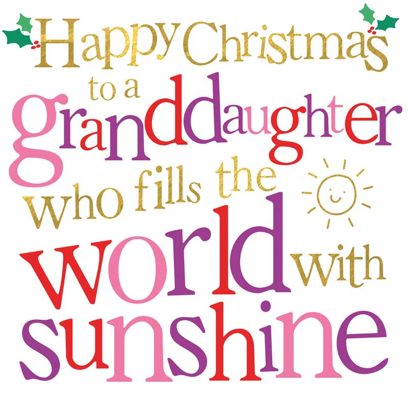 Happy Christmas Granddaughter