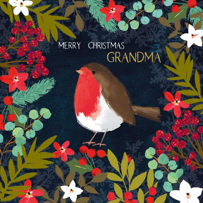 MERRY CHRISTMAS GRANDMA - Robin