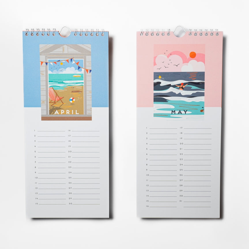 Coastal Birthday Calendar