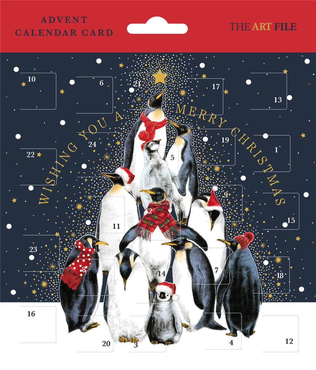 PENGUINS ADVENT CARD