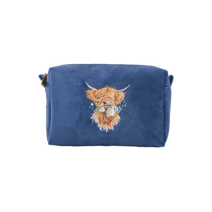 Daisy Coo Highland Cow Make Up Bag