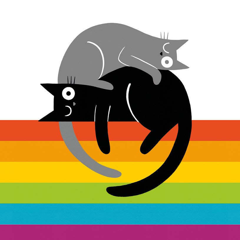 TWO CATS & RAINBOW