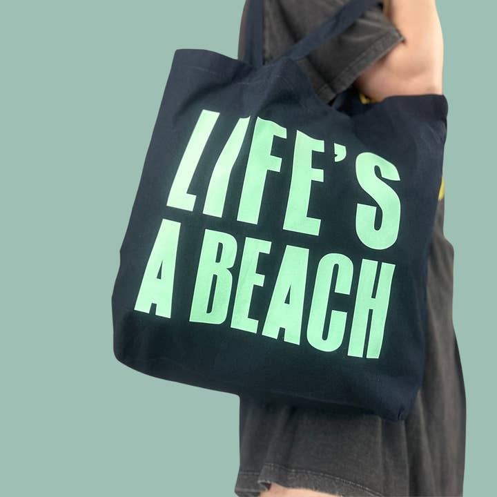 Navy Swim Wild Inverse Tote
