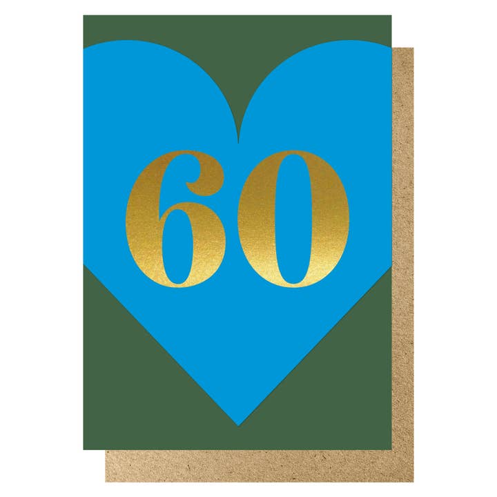 Age 60 blue and green