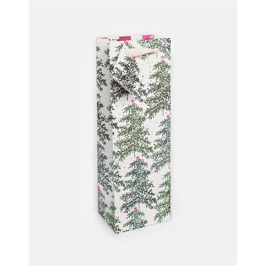 Painted Christmas Trees Bottle Bag