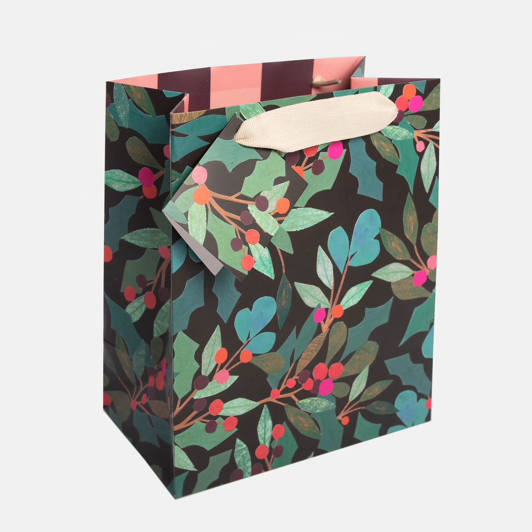 Holly & Berries Medium Gift Bag