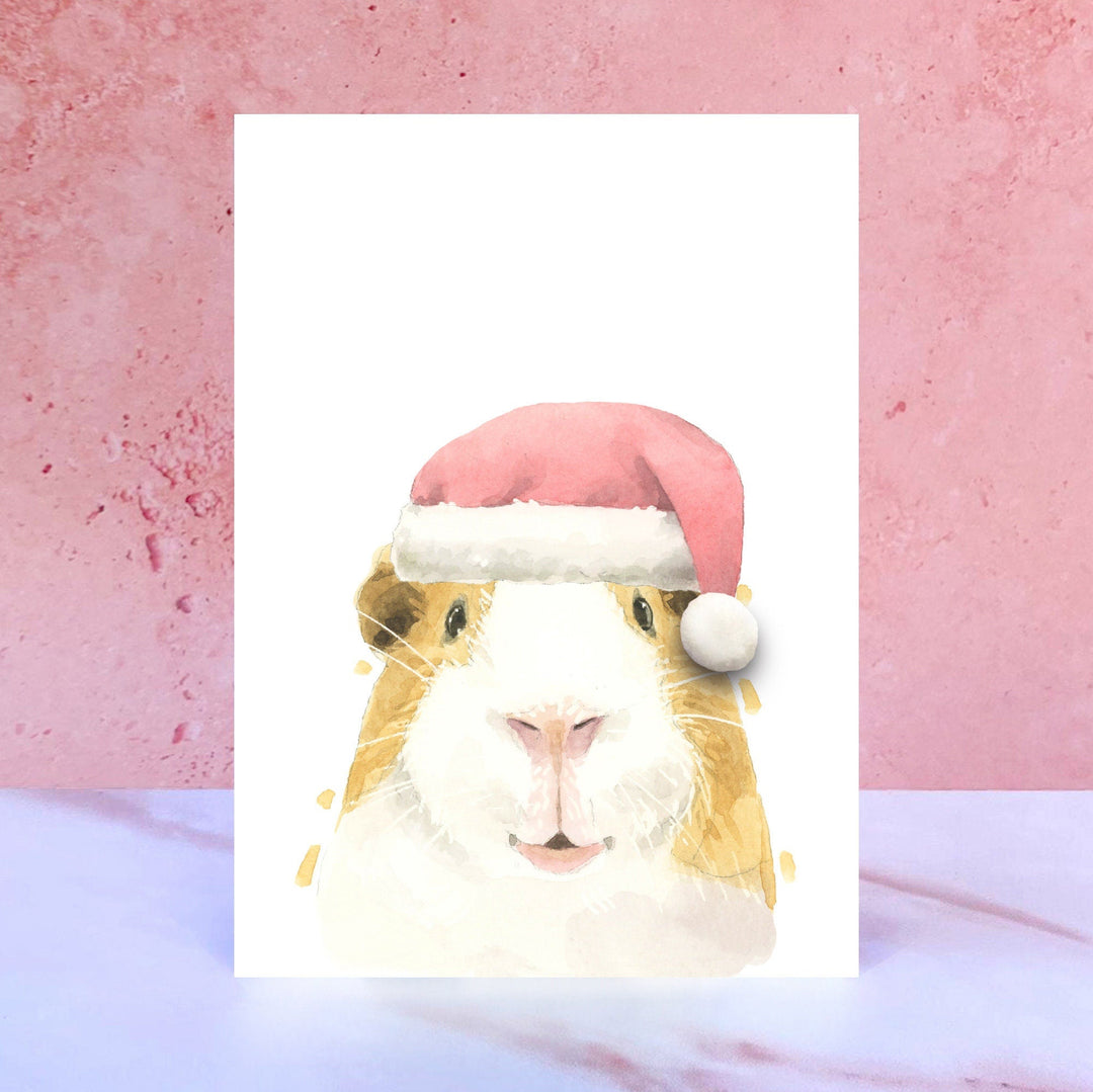 Guinea Pig Pompom Santa
