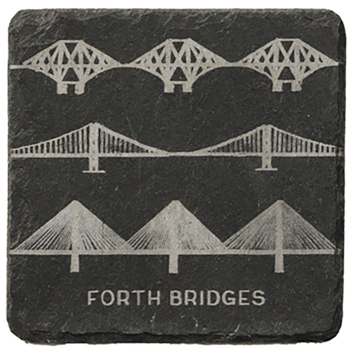 Forth Bridges Single Slate Coaster