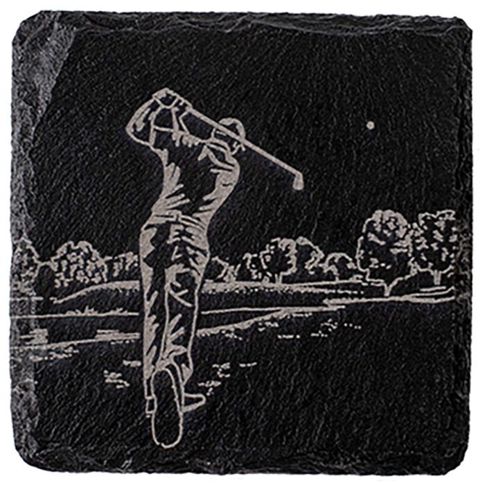 Golf Single Slate Coaster