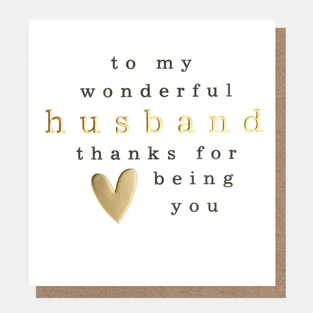 To My Wonderful Husband Thanks For Being You