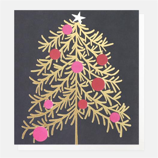 Gold Tree with Oversized Baubles Charity Pack